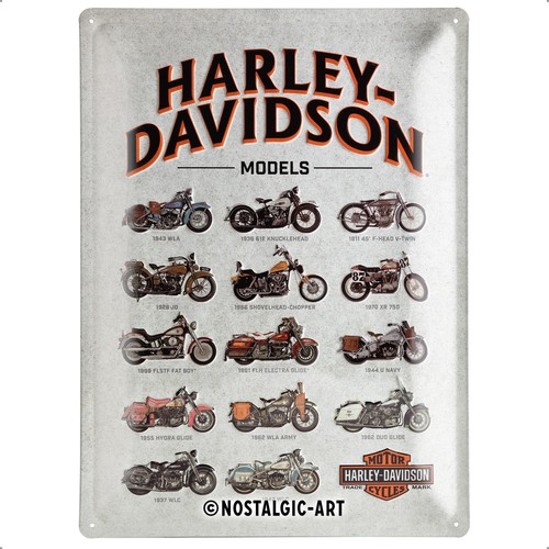Harley davidson blechschild - harley-davidson, 30