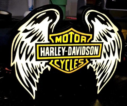 Harley davidson leuchtschild - harley-davidson,