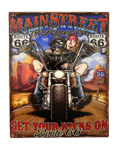 Blechschild mainstreet - blechschild,