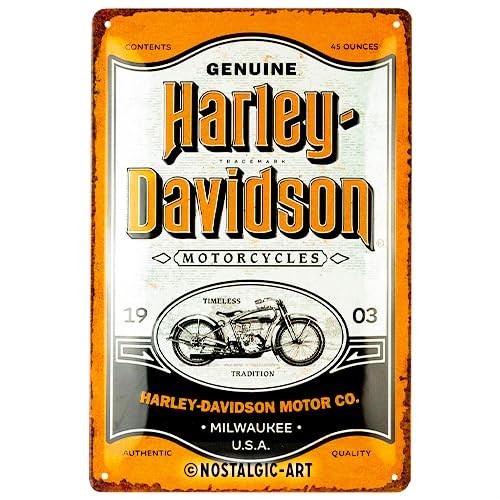 Harley blechschild 20x30 - blechschild,