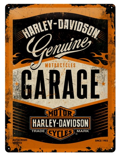 Harley davidson blechschild - harley-davidson, 30