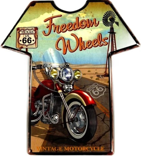 Blechschild shirt freedom - t-shirt,