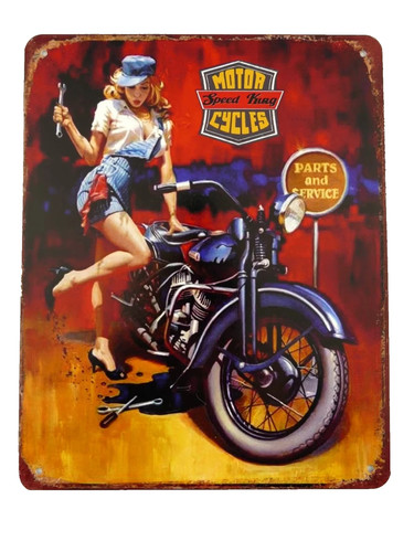 Blechschild speed king sexy - king,