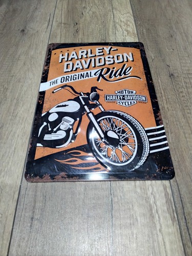 Blechschild gewölbt biker - ,