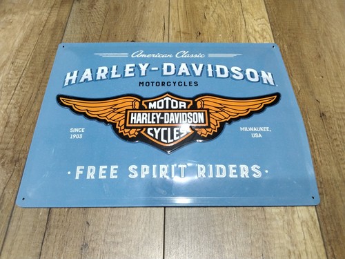 Blechschild gewölbt biker - ,
