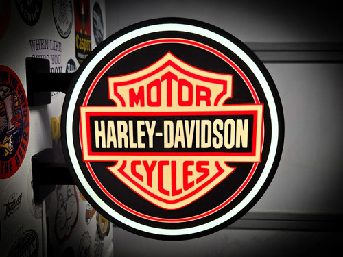 Harley bar shield schild led - harley,
