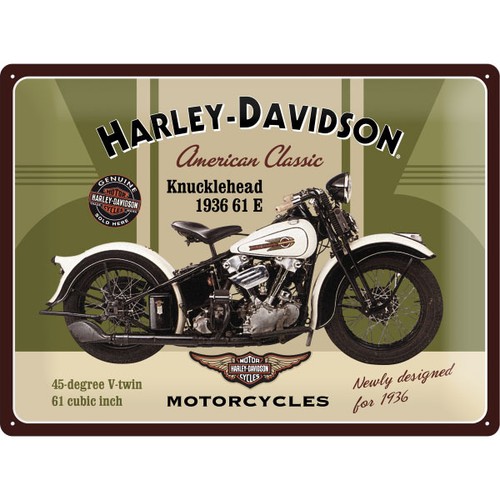 Harley davidson blechschild - harley-davidson, 30